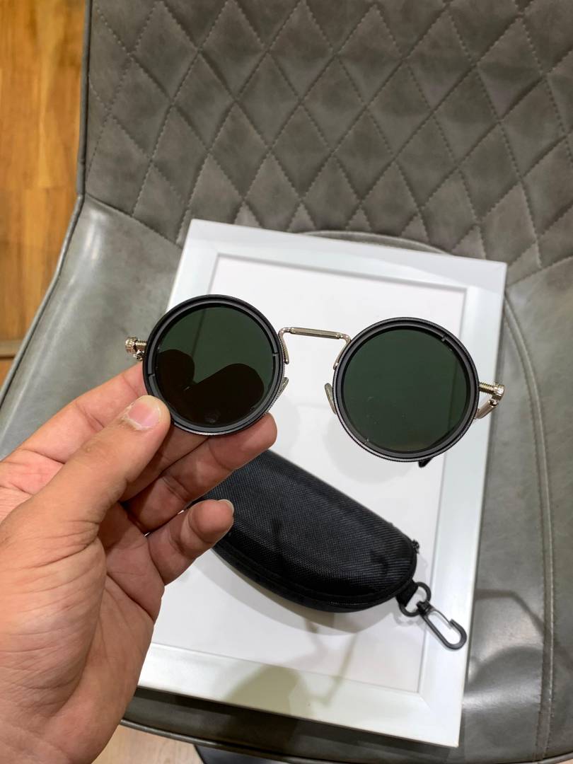 Imported silver changeable sunglass