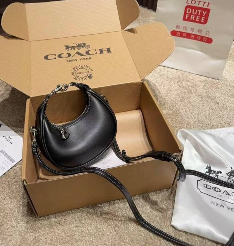 Coacch CB Jonie Black Silver With Charm OriginalBox CarryBag DustCover