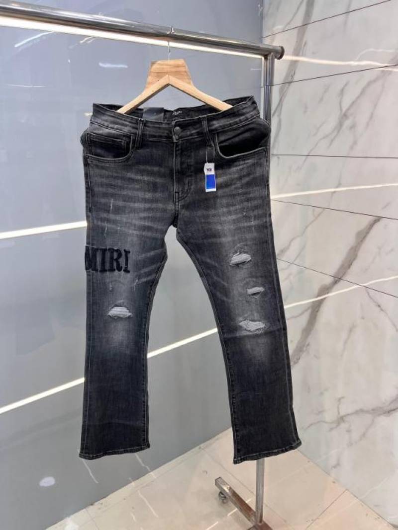 Ameeri Light Shade Premium Imported Boot Cut Denim with Embroidered Logo 2402