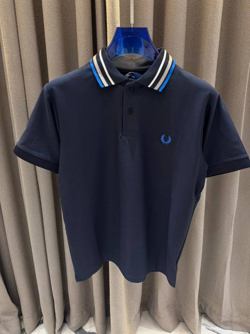 Fred Perry Chest Logo Polo T-shirt Navy