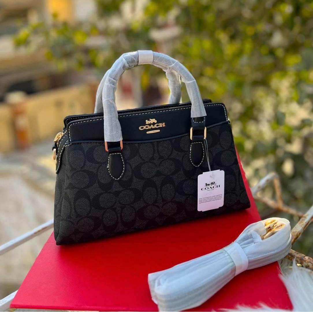 Coacch_Black-Black_Darcie_Medium_Satchel_Bag_With_DustCover