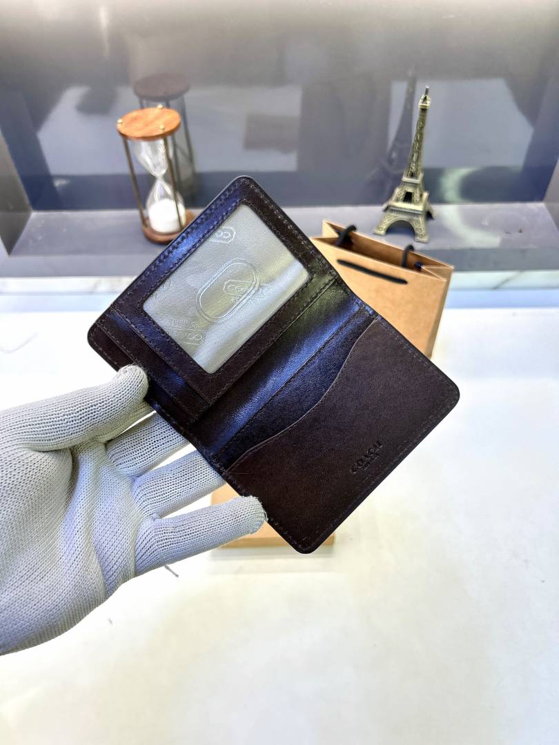 Coa_c Brown Card Holder Fa 874