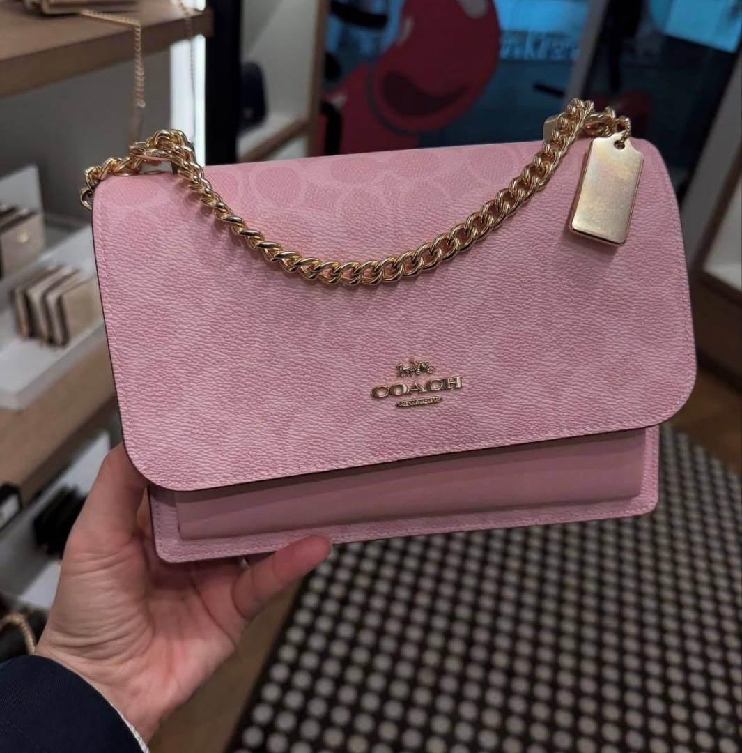 Coacch Klare Pink Mono Highend ShoulderBag With OriginalBox & DusTCover Metal Tag