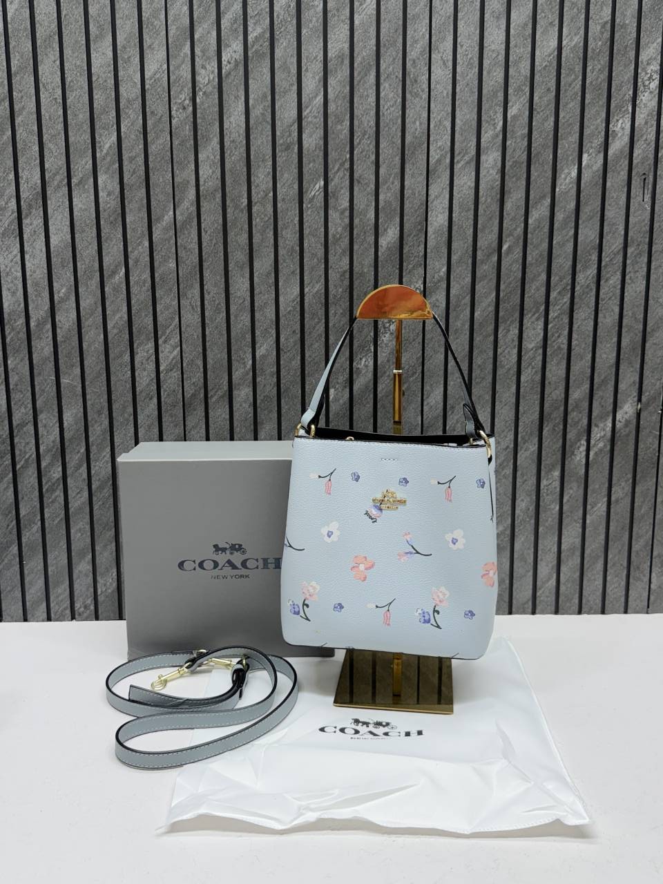 Coacch Bucket Floral Print With Original Box & DustCover