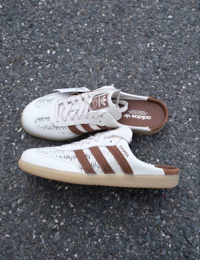 Adidas Samba Mule Of White Brown