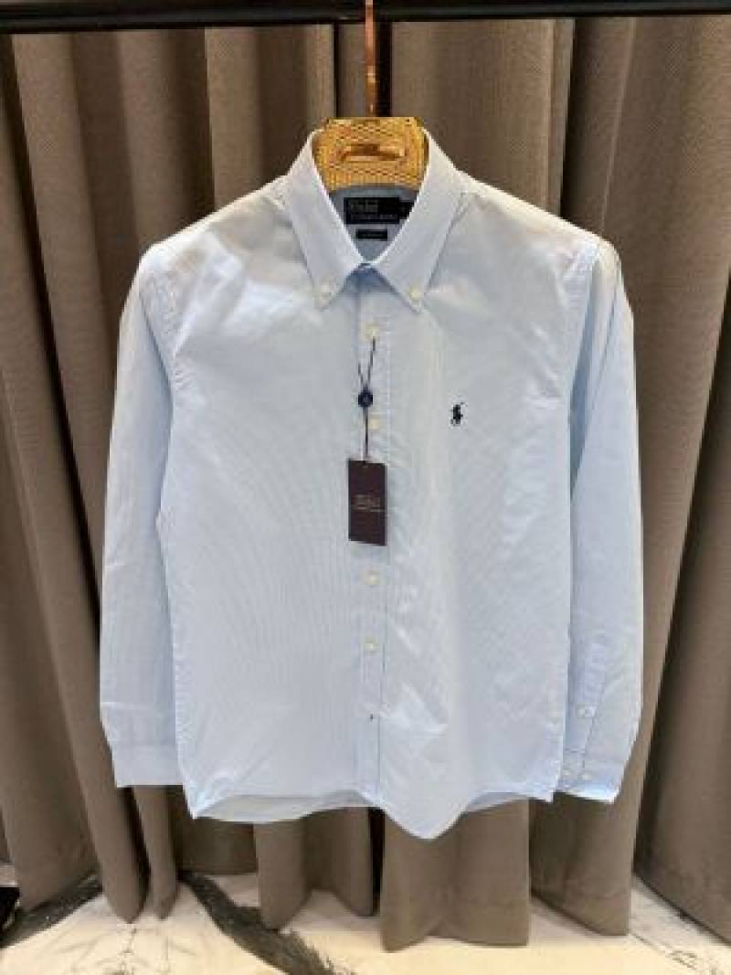 Ralph Lauren imported checks shirt sky