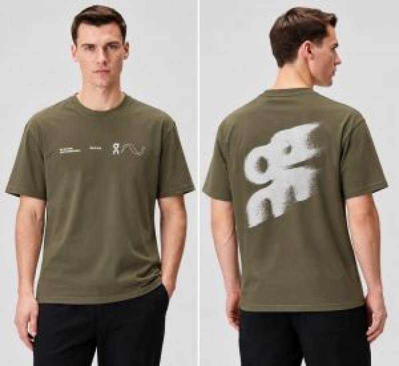 On Cloud Round Neck T-shirt Olive
