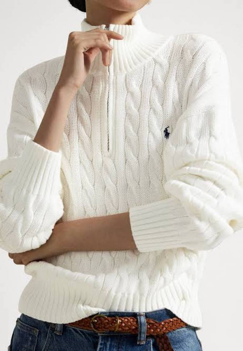 Ralf Lauren Chest Logo Sweatshirt White