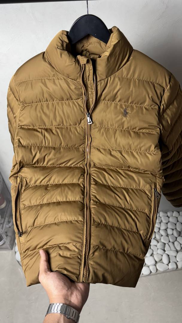 Ralp_ Polo  laure_n quilted puffer jacket tan 1011
