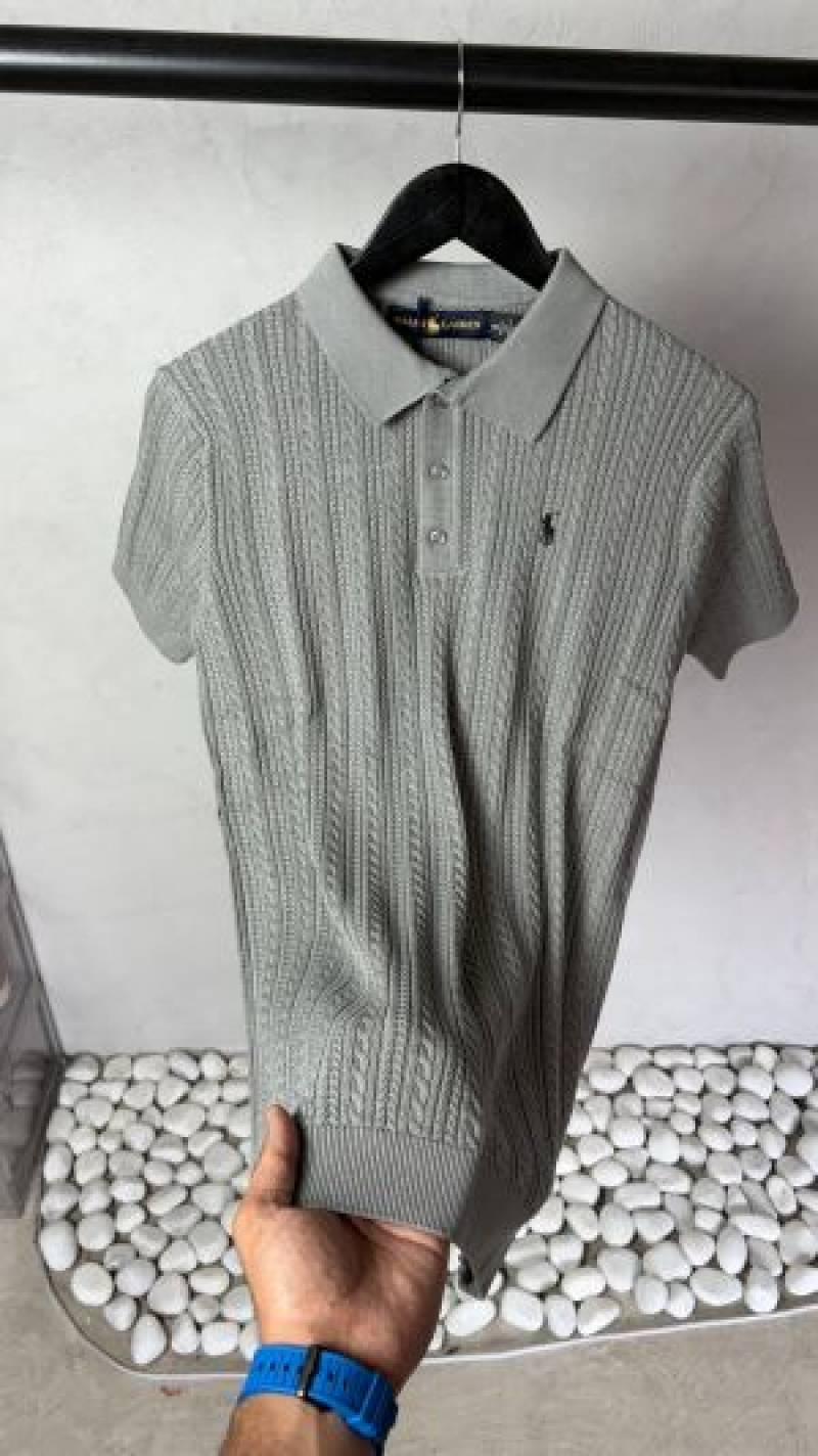 Ralp_ Lauren Premium Knit Polo T-Shirt 2023