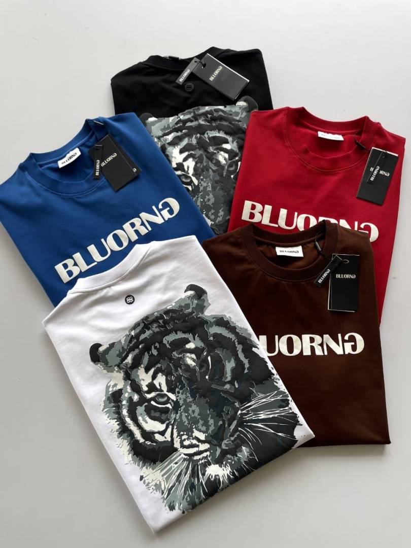Bluorang_impoted Primium Tshirt Blue