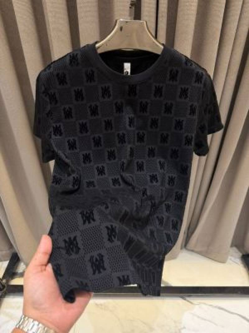 Ameeri Full Monogram Round Neck T-shirt Black