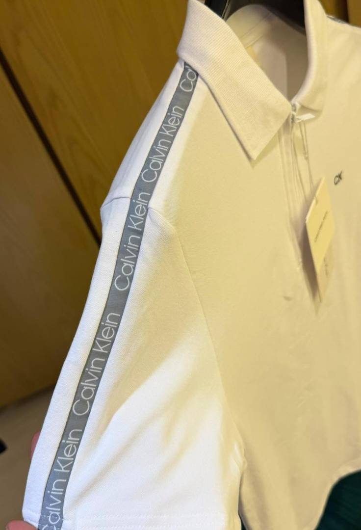 Calvi-xn Klein IMPORTED STORE ARTICLE POLO T SHIRT WHITE