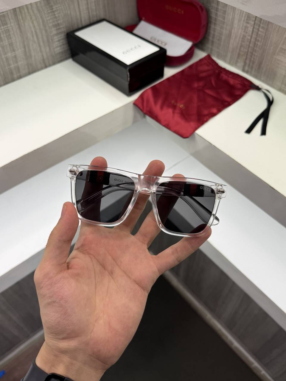 Guchi 1390 Premium sunglass (Ice)