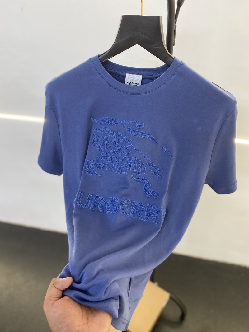 Burbery n blue furr design round neck imported tshirt with box pack sale
