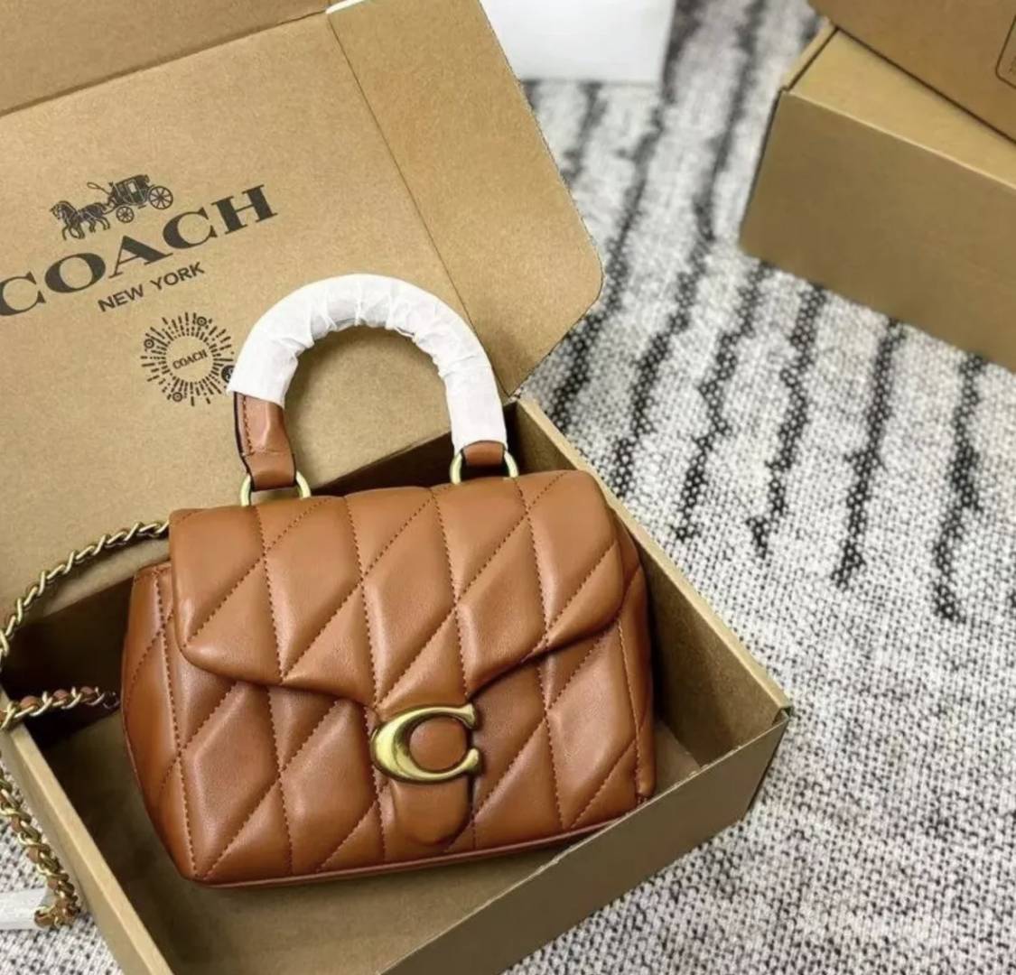 Coacch 9922 Tabby Top Handle Bag With Cherry Charm Original Box DustCover & CarryBag