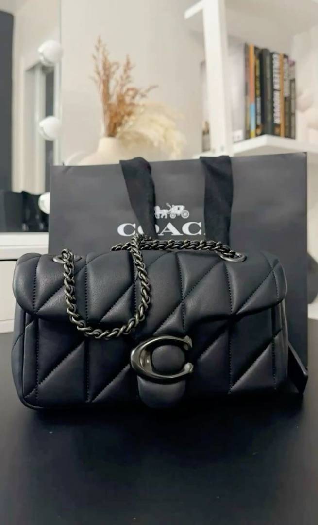 Coacch_Tabby_20_Quilted_Black-Black_ShoulderBag_With_OriginalBox_DustCover