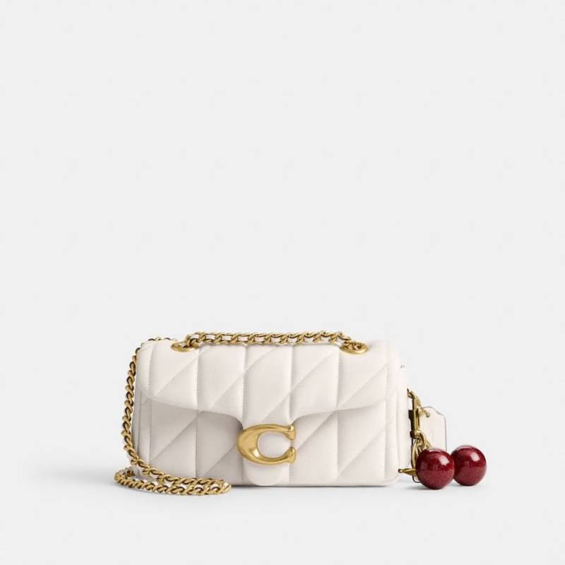 Coacch CB Tabby 20 With Cherry Charm Highend Quilted Leather ShoulderBag With Original CherryCharm Box & CarryBag