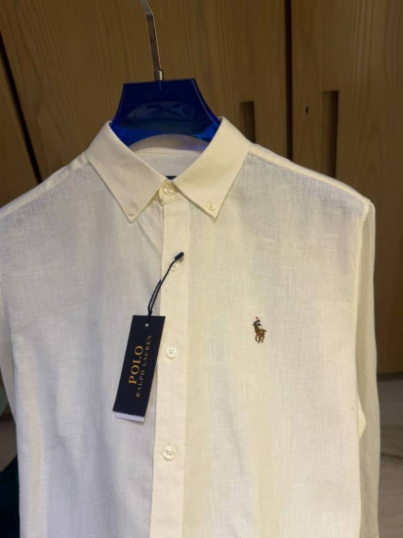 RALPx-H L-AURENx P-OLO IMPORTED STORE ARTICLE SHIRT linen fabric