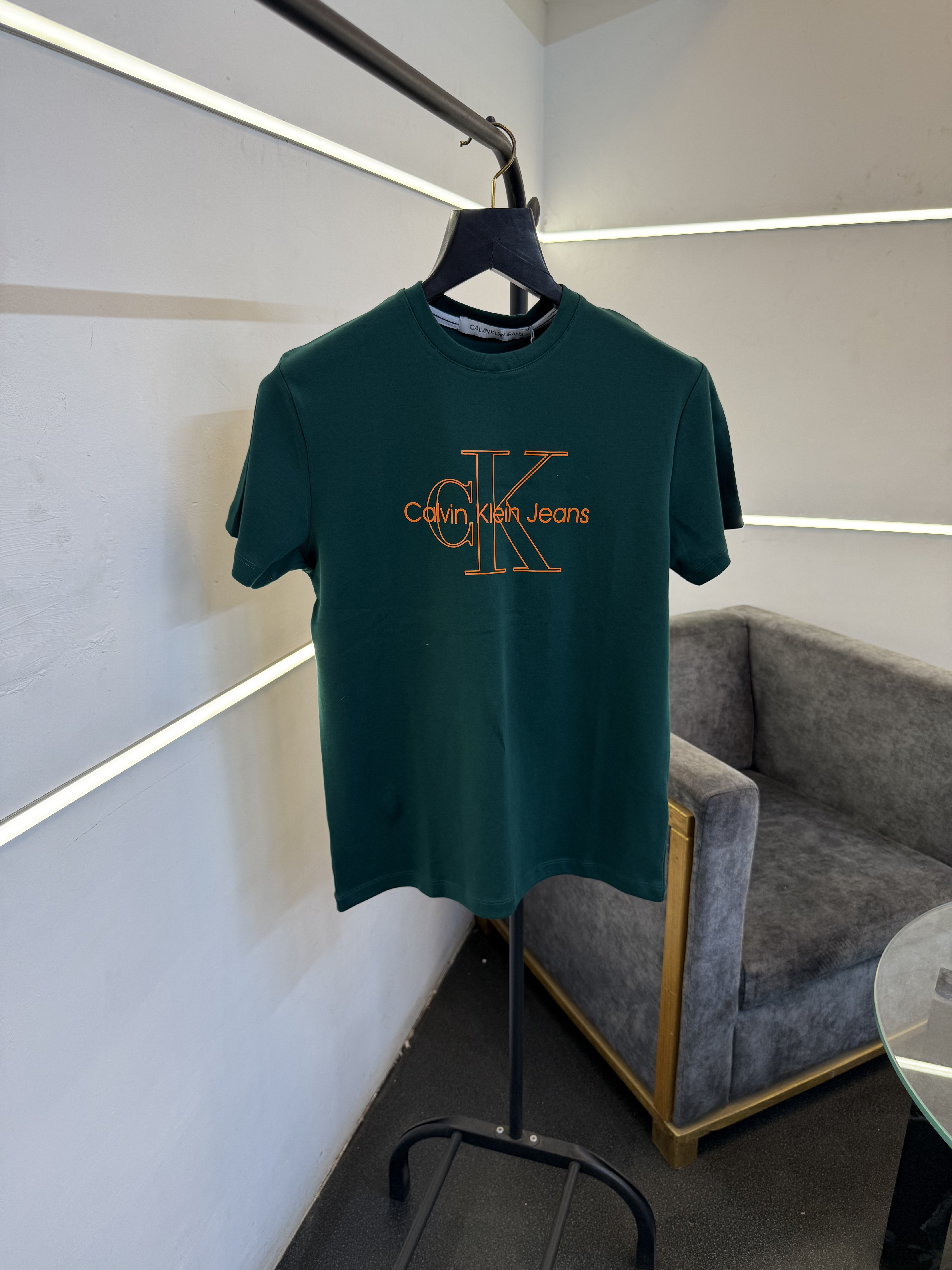 Calvin kline imported round neck tshirt green