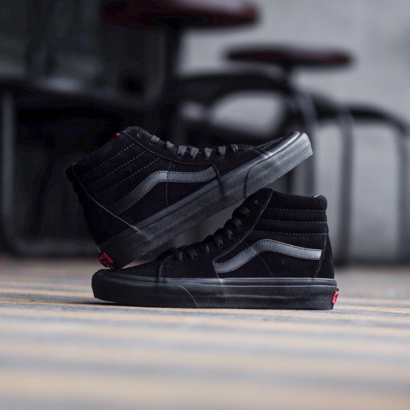 Vans SK8 High Top Sneaker All Black--