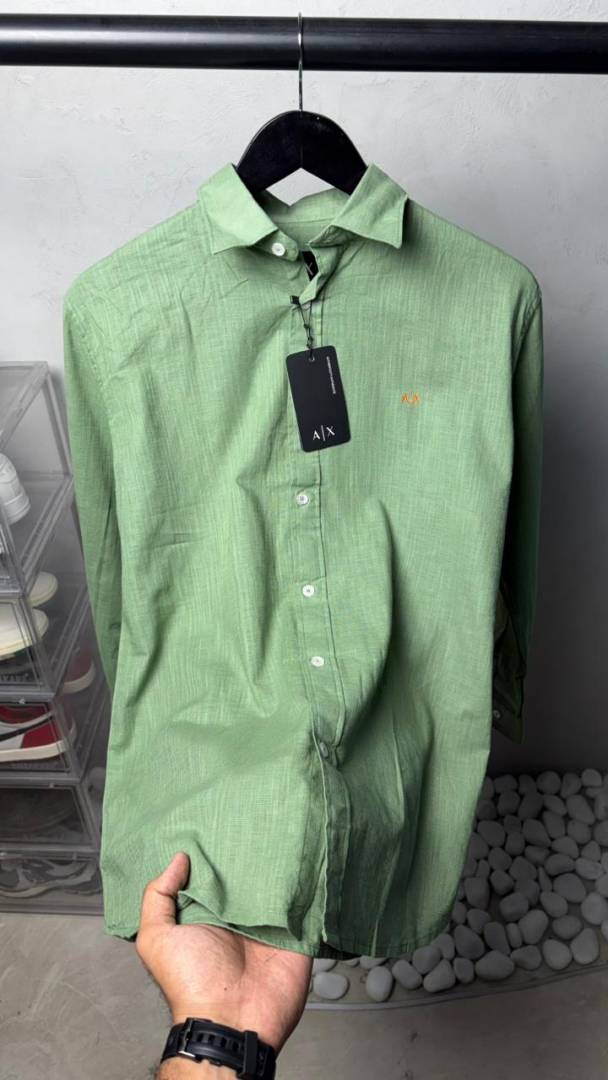 Armani Exchang e AX Premium Linen Shirts 2431.Sale offer VS1000