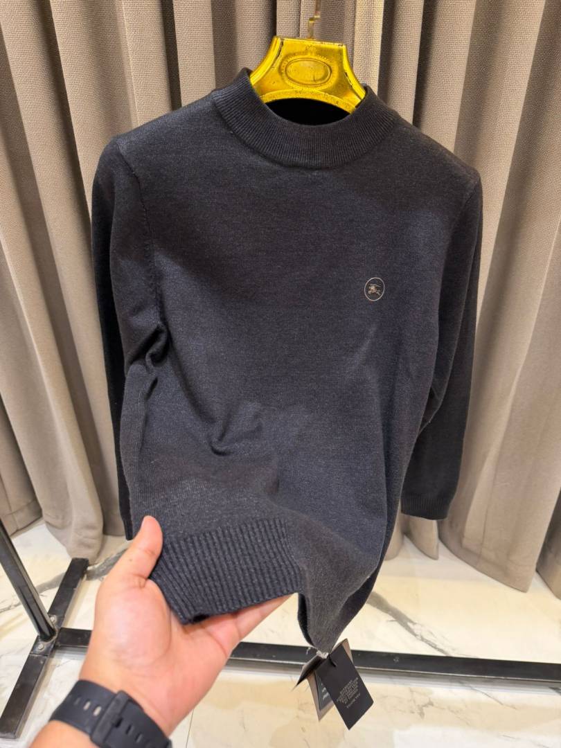 Burbery Chest Logo Sweatshirt Dark Grey