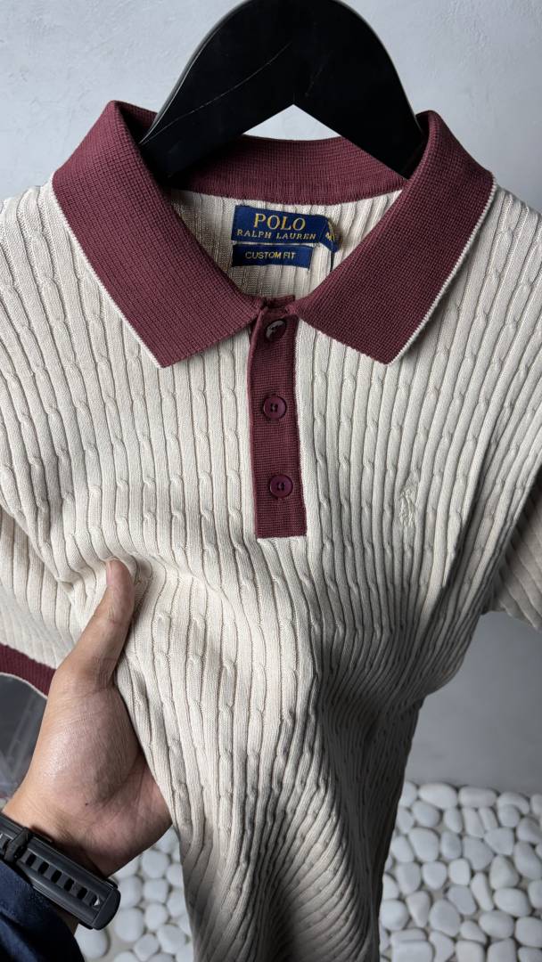 Ralph Lauren Premium Knit Polo T-Shirt 1416