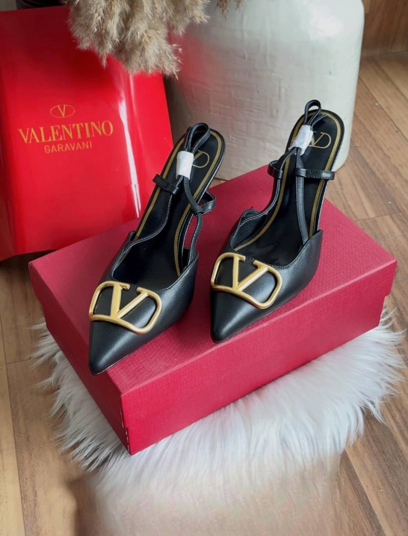 Valentinno_Garavani_VLogo_Signature_Slingback_Pumps_Black_Leather_With_OG_Box_&_Carry_Bag_933V_Black
