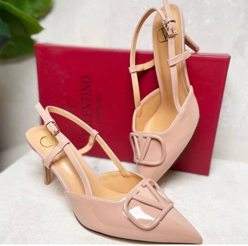 Valentyno_BabyPink_Patent_Leather_Slingback_Heels_With_OriginalBox_CarryBag