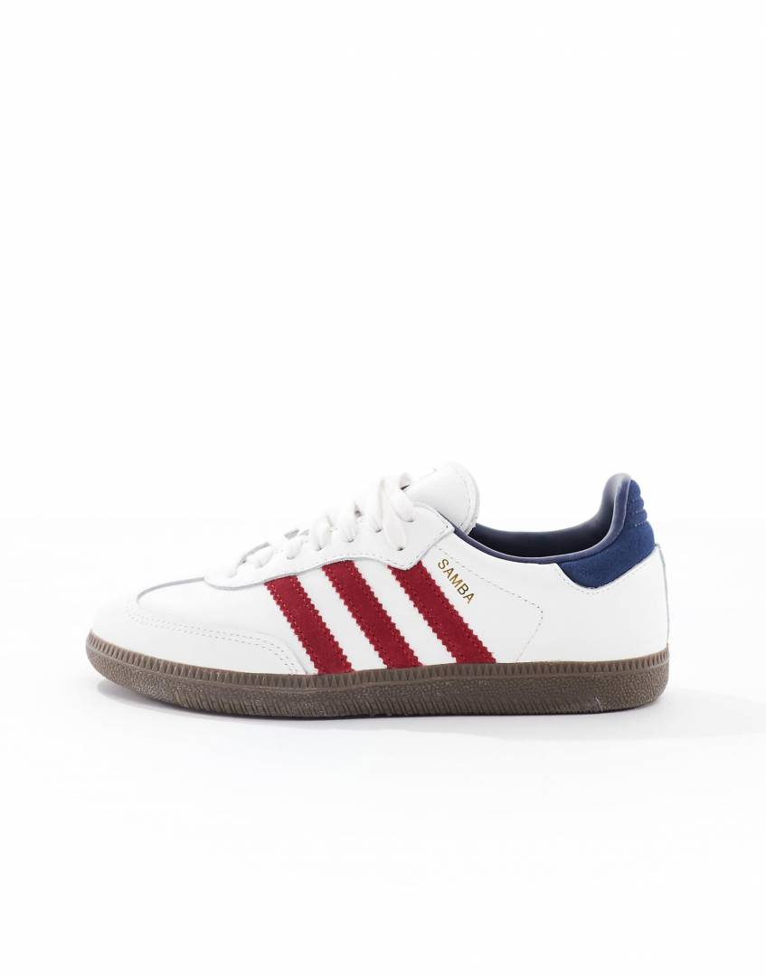 Adiddas Samba Victory Red Blue Night Indigo Men Leather Quality