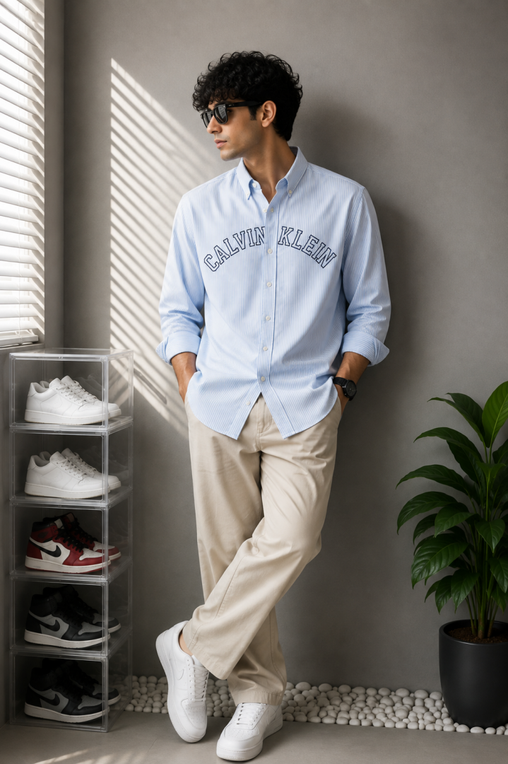 Calvi_n Keli_n CK Premium Linen Shirt 2735