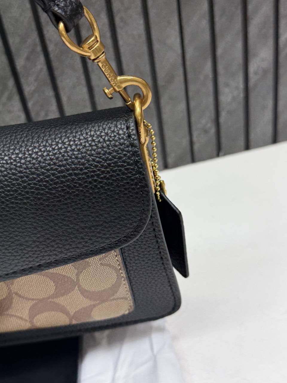 Coacch Tabby 26 Black-Bg Mono Shoulder Crossbody Bag With Original Box 2 Belt (Short Long)