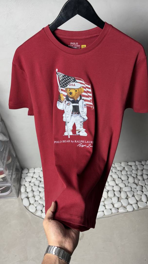 Ralf Lauren Bear Premium Round Neck T-Shirt 1107