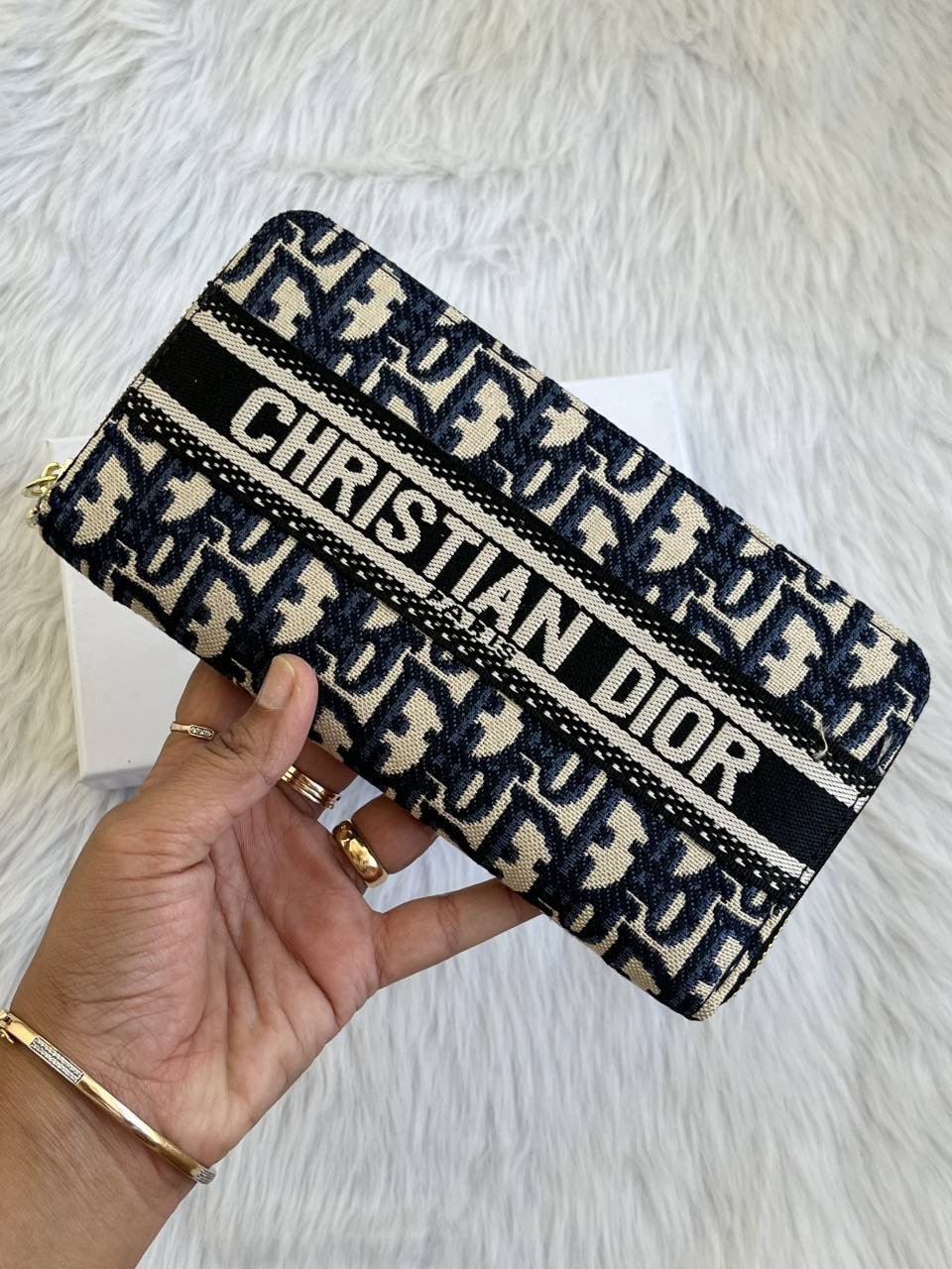 Diyor_94_Blue_Long_Zippy_Wallet_With_OriginalBox