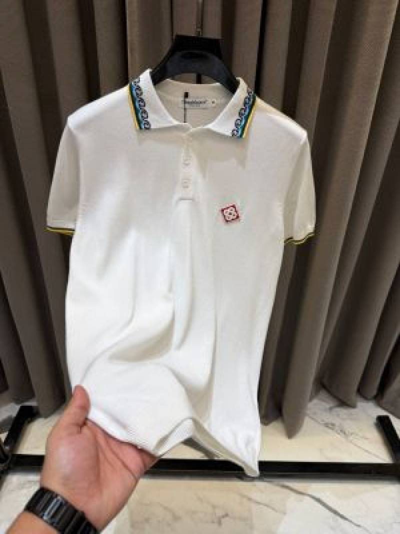 Casablanca_imported polo Tshirt White