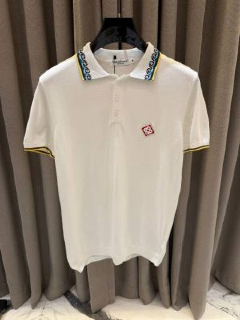 Casablanca_imported polo Tshirt White