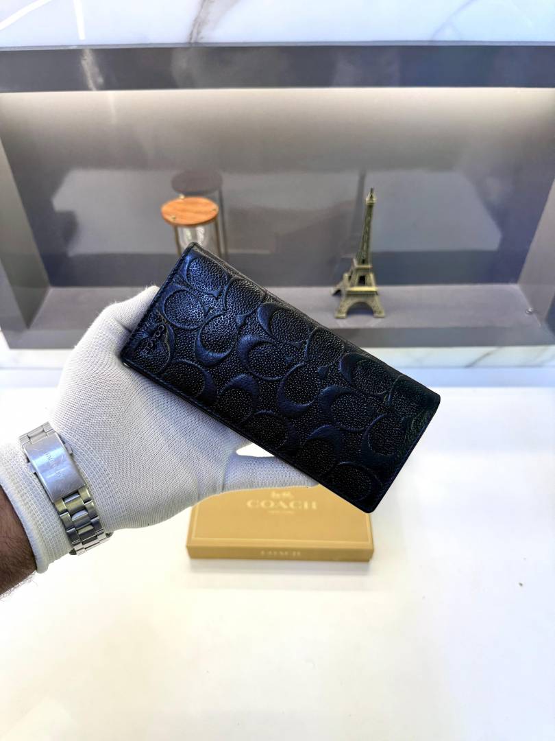 Coatch Long Wallet Black Fa 544