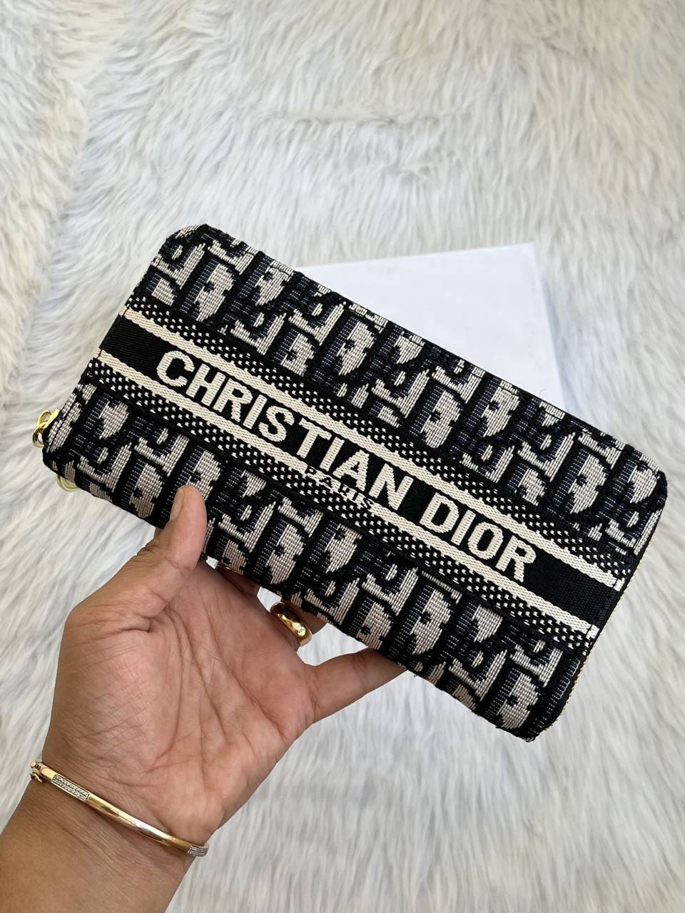 Diyor_94_Black_Long_Zippy_Wallet_With_OriginalBox