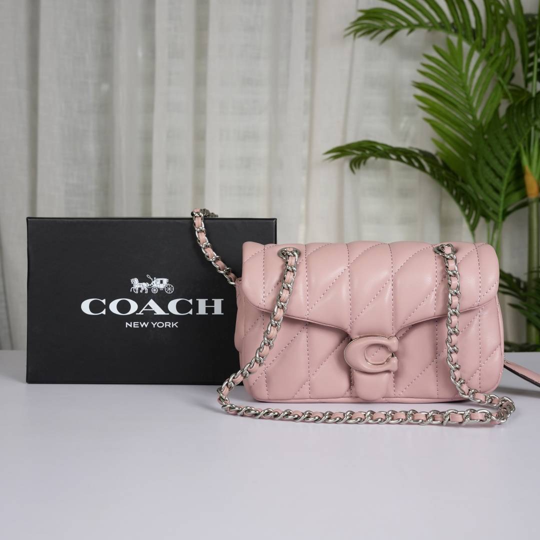 Coach Tabby 20 Shoulder Bag With OG Box & Dust Bag (Pink Purple-948)