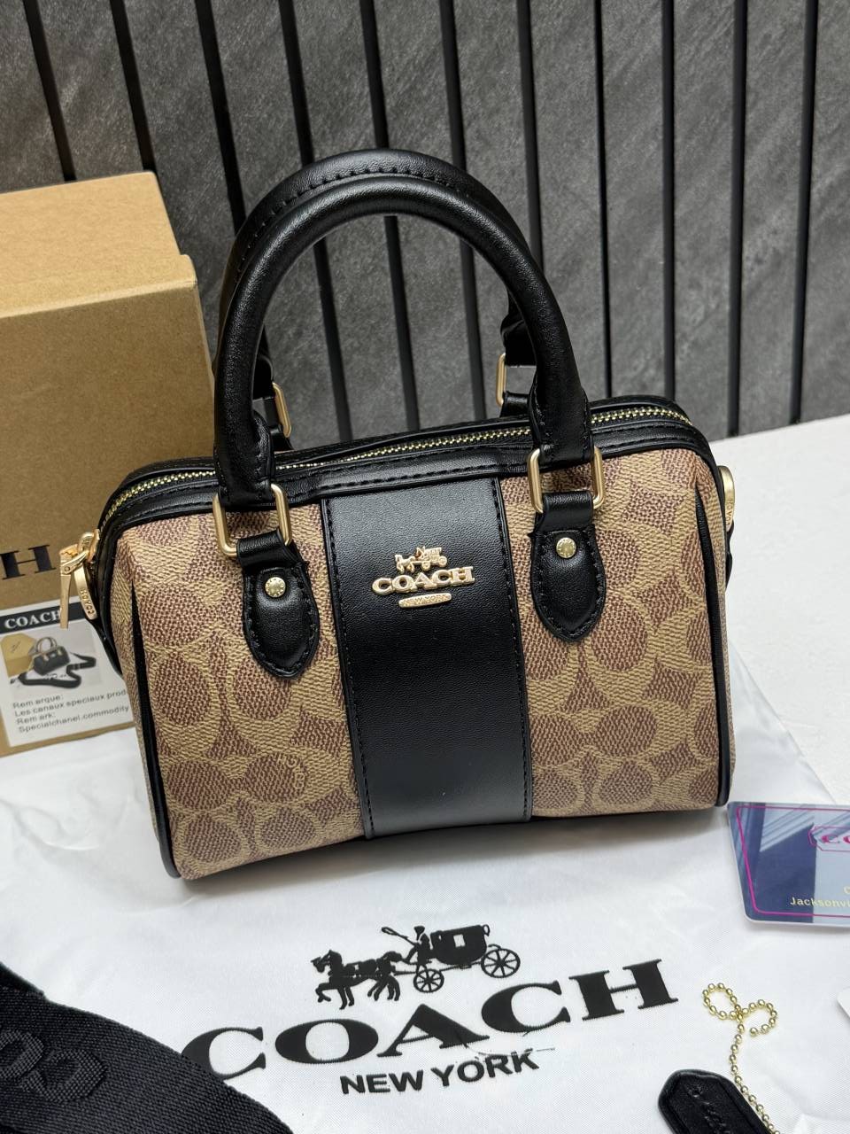 Coacch Rowan Mini Apricot Black With OriginalBox DustCover
