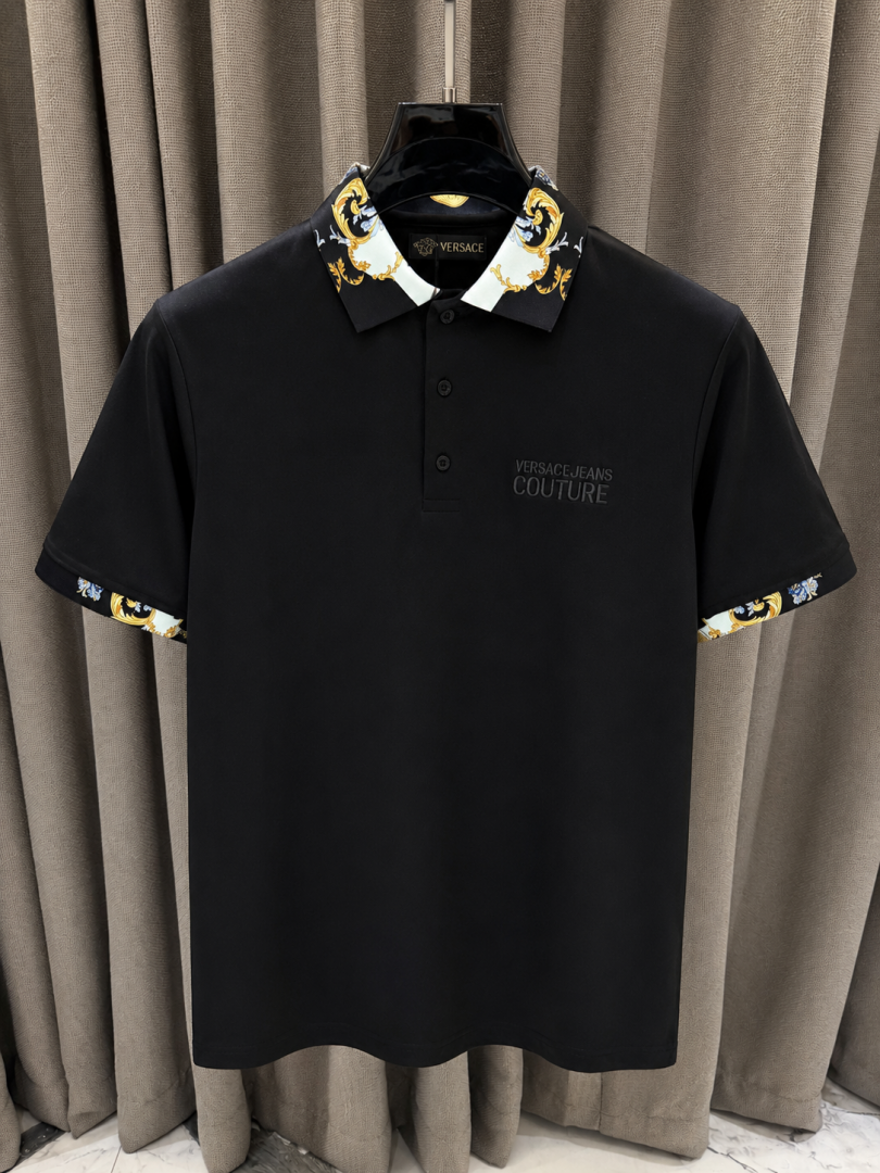 Versace Premium Black Polo Tshirt