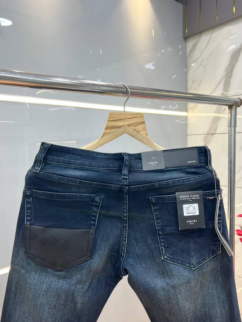 Ameeri Green Shade Boot Cut Premium Imported Stretchable Lycra Fabric Denim with Metal Logo 3771