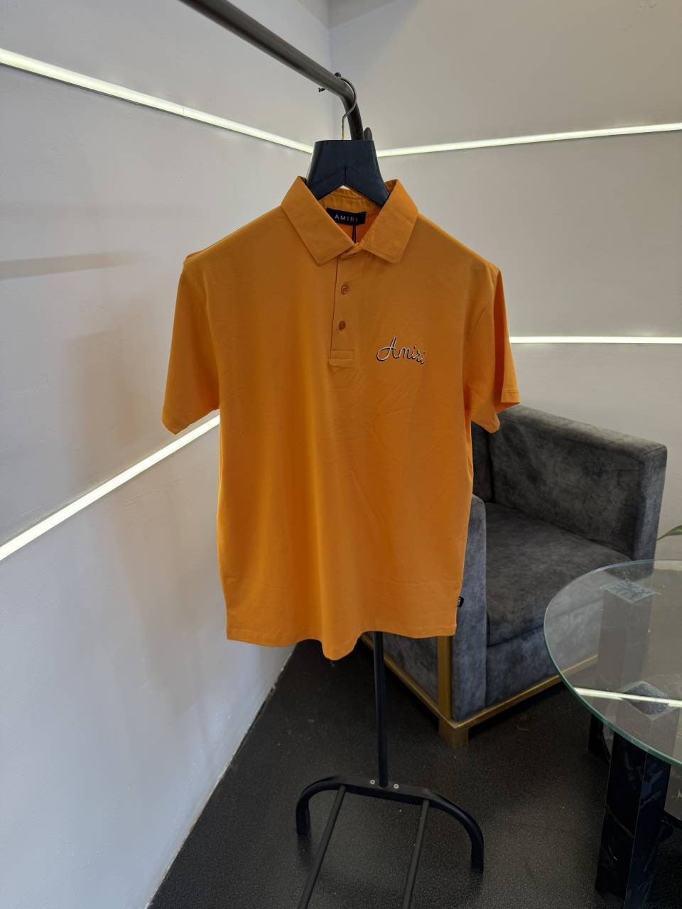Ameeri turkish imported front and back print tshirt orange sale