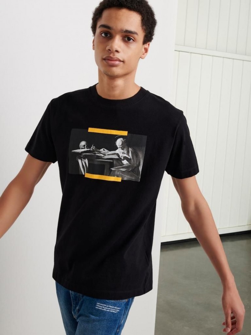 Of white navy graphics over size imported tshirt sale