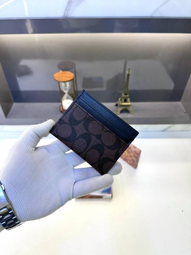 Coatch Card Holder Brown Black Fa 513