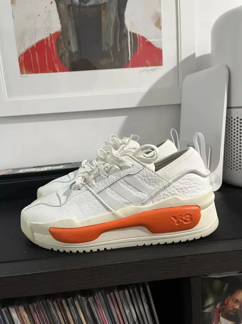 Adidas y-3 hokori iii white orange 2022 - Image 2