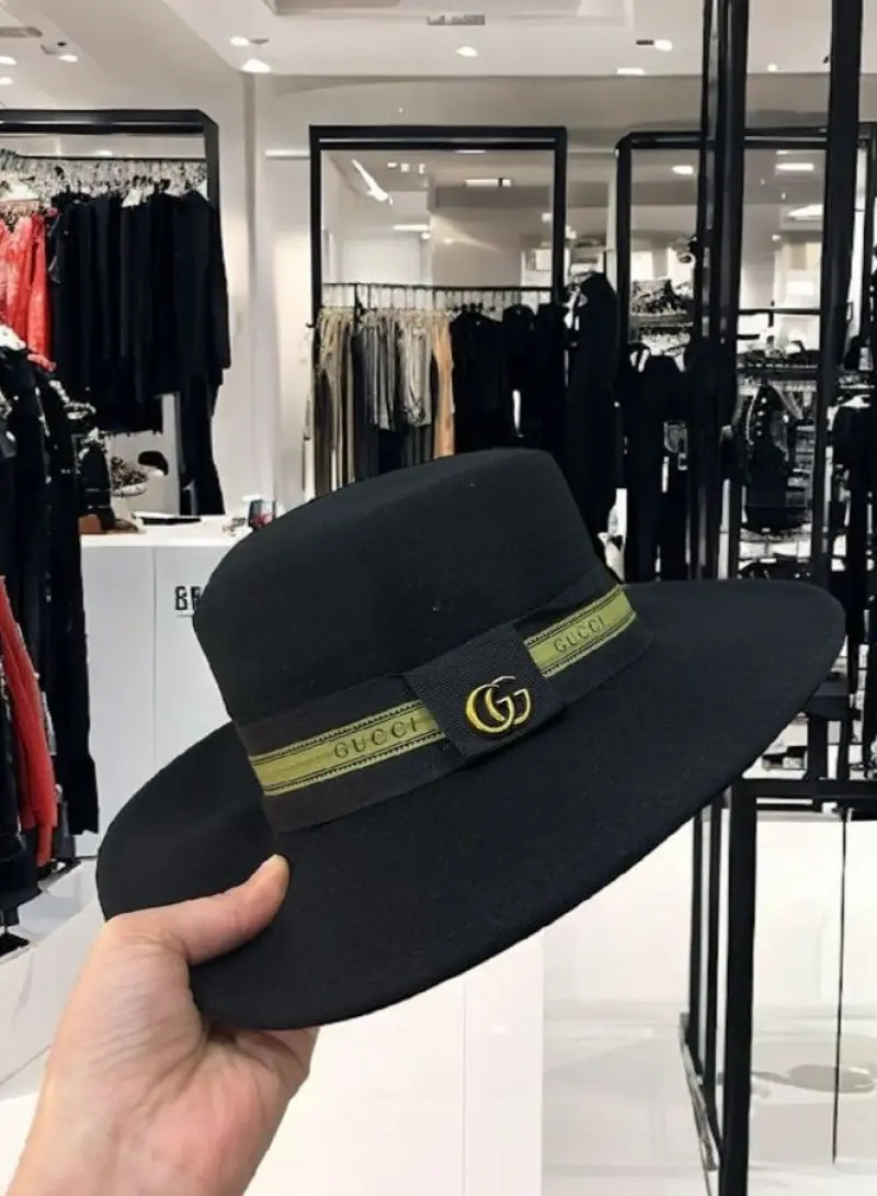 Gucci GG Black Bucket Hat Premium Unisex Cap (With Brand Polly Bag) - Image 2