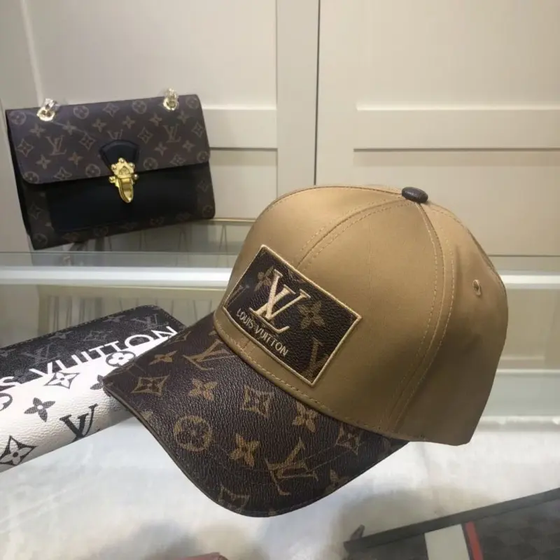 Louis Vuitton Front Logo Biege Monogram Premium Unisex Cap (With Safety Box) - Image 2