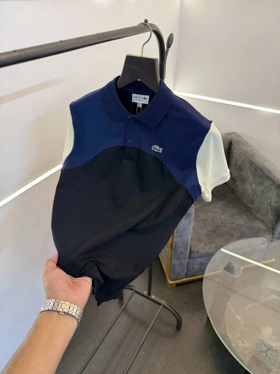 Lacoste imported polo tshirt navy - Image 2